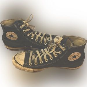 VINTAGE STYLE CONVERSE SIZE 10 DARK BLUE.